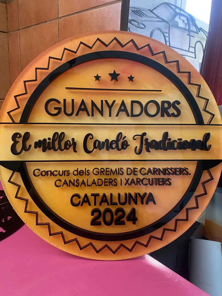 Placa personalitzada — El Millor Caneló