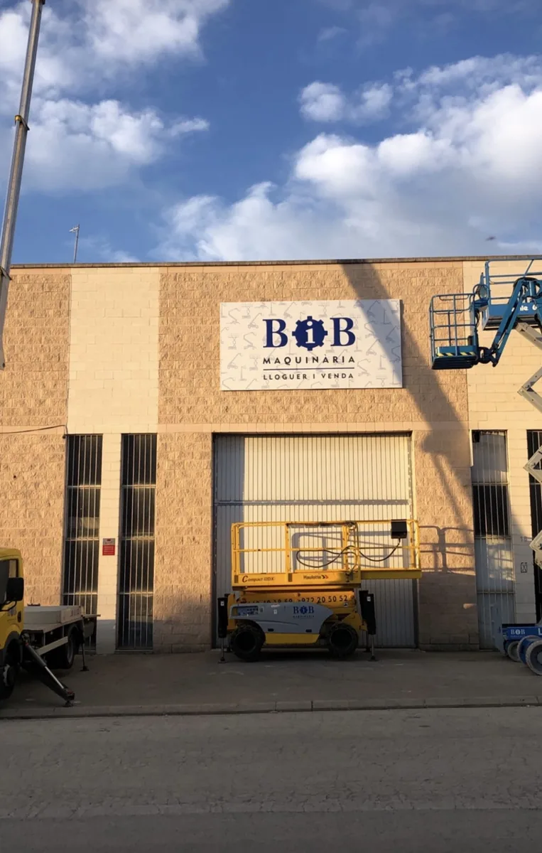 Rètol de nau industrial — BIB Maquinària